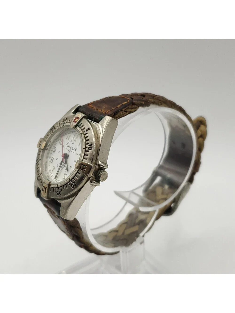 Coleman White Date Dial 28mm Womens Watch New Battery